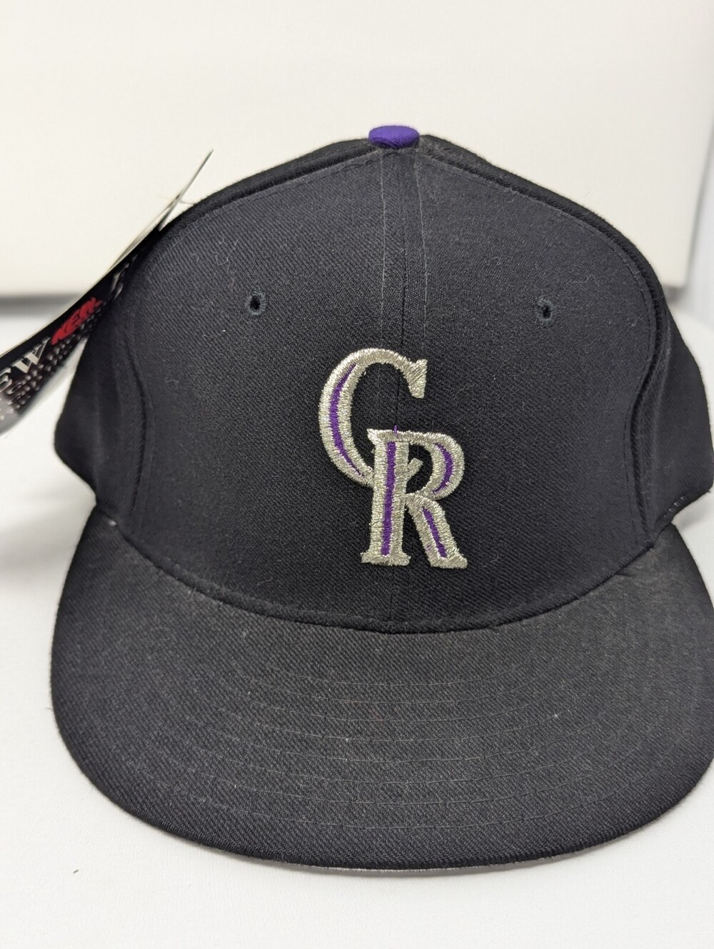 Colorado Rockies Hat Cap 7 1/4  New Era 5950 Pro Model 100% Wool Deadstock 90s